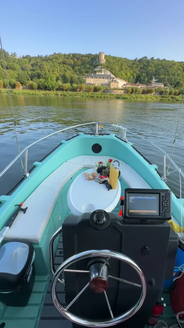 Vue depuis le poste de pilotage sur la Seine