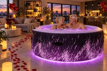 Une parenthèse à deux : spa lumineux et décoration romantique